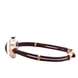 Montre ROLEX en or rose, acier et cuir - Castafiore