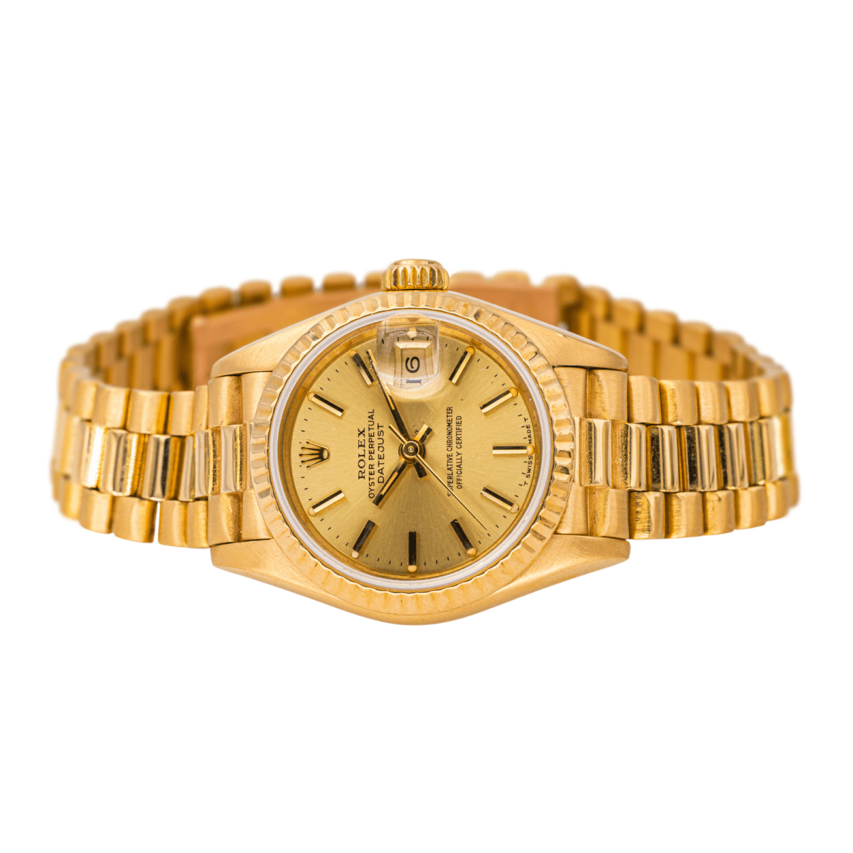 Montre ROLEX "Lady - Datejust" en or jaune - Castafiore