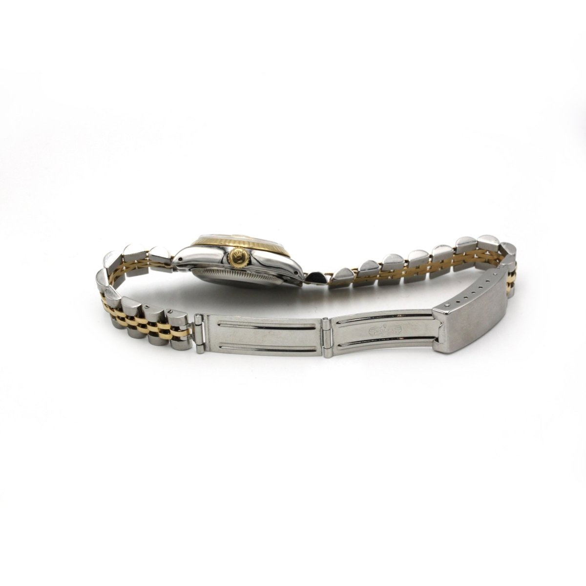 Montre ROLEX "Lady DateJust" en or jaune, acier et diamants - Castafiore