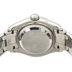 Montre ROLEX "Lady - DateJust Pearmaster" en or blanc, argent, saphir et diamants - Castafiore