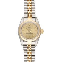 Montre ROLEX "Lady Oyster Perpetual" en or jaune et acier - Castafiore