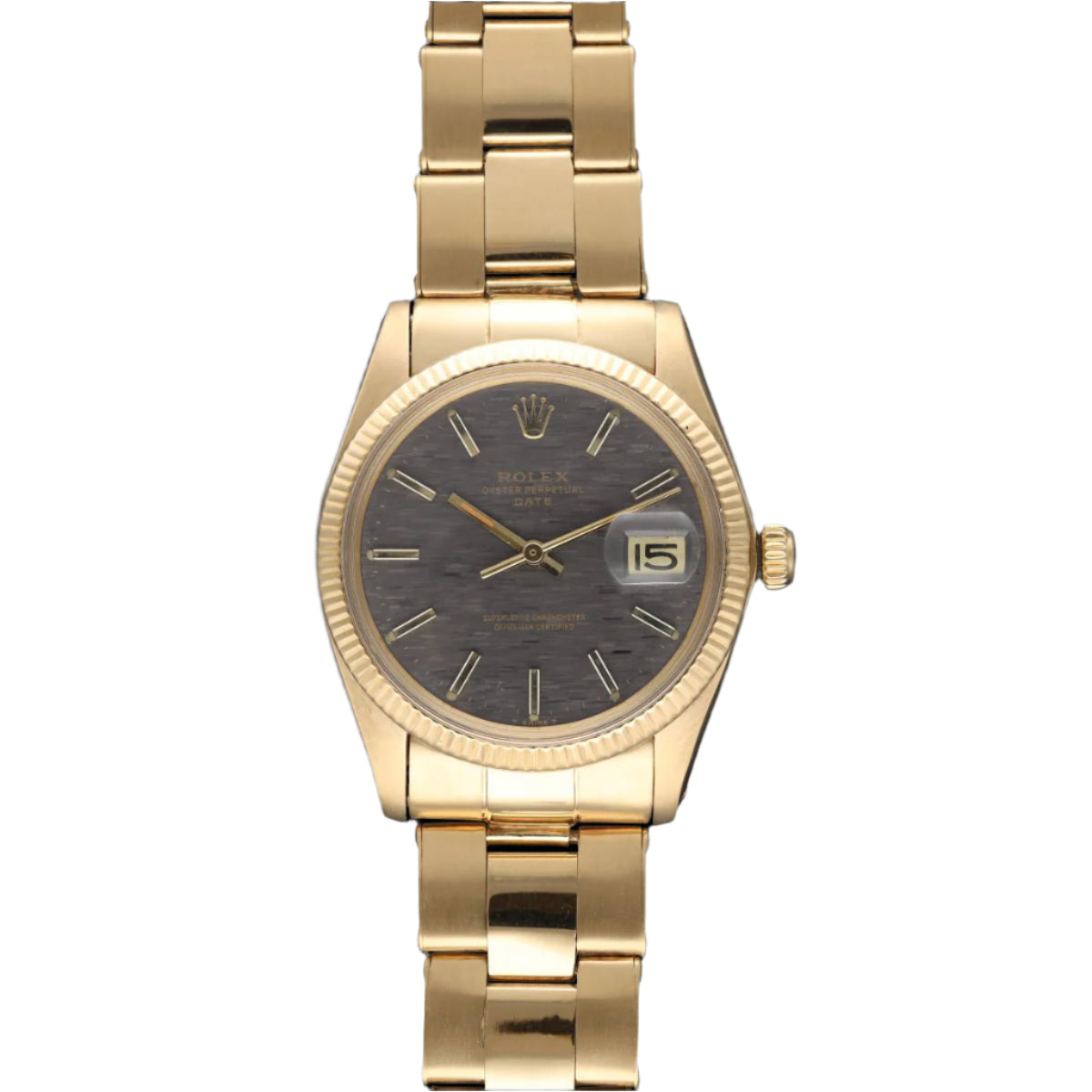 Montre Rolex Oyster Date en Or jaune 18 Cts de 1974. 34 mm . Ref : 1503. Automatique - Castafiore