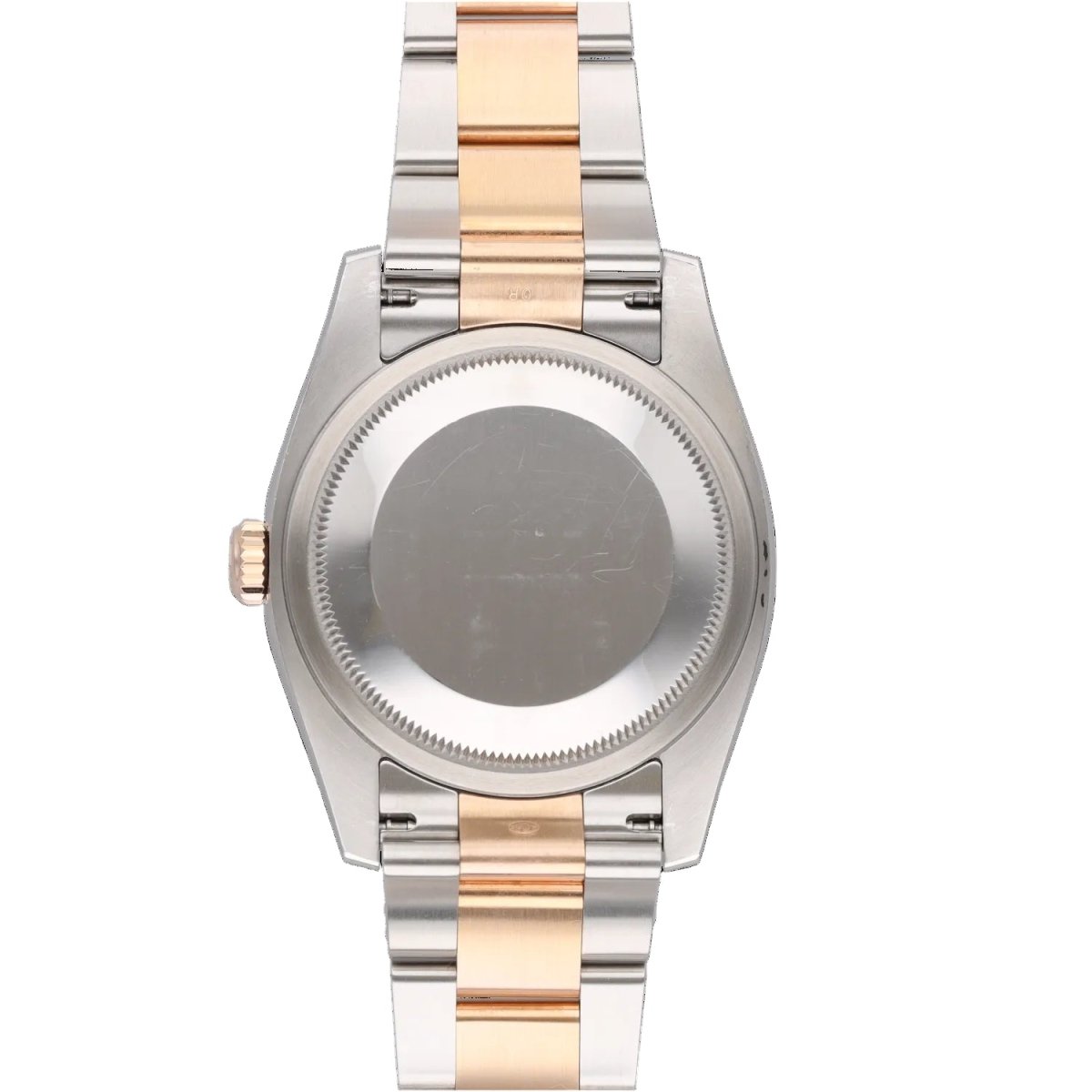 Montre ROLEX "Oyster Datejust" en or rose, acier et diamants - Castafiore
