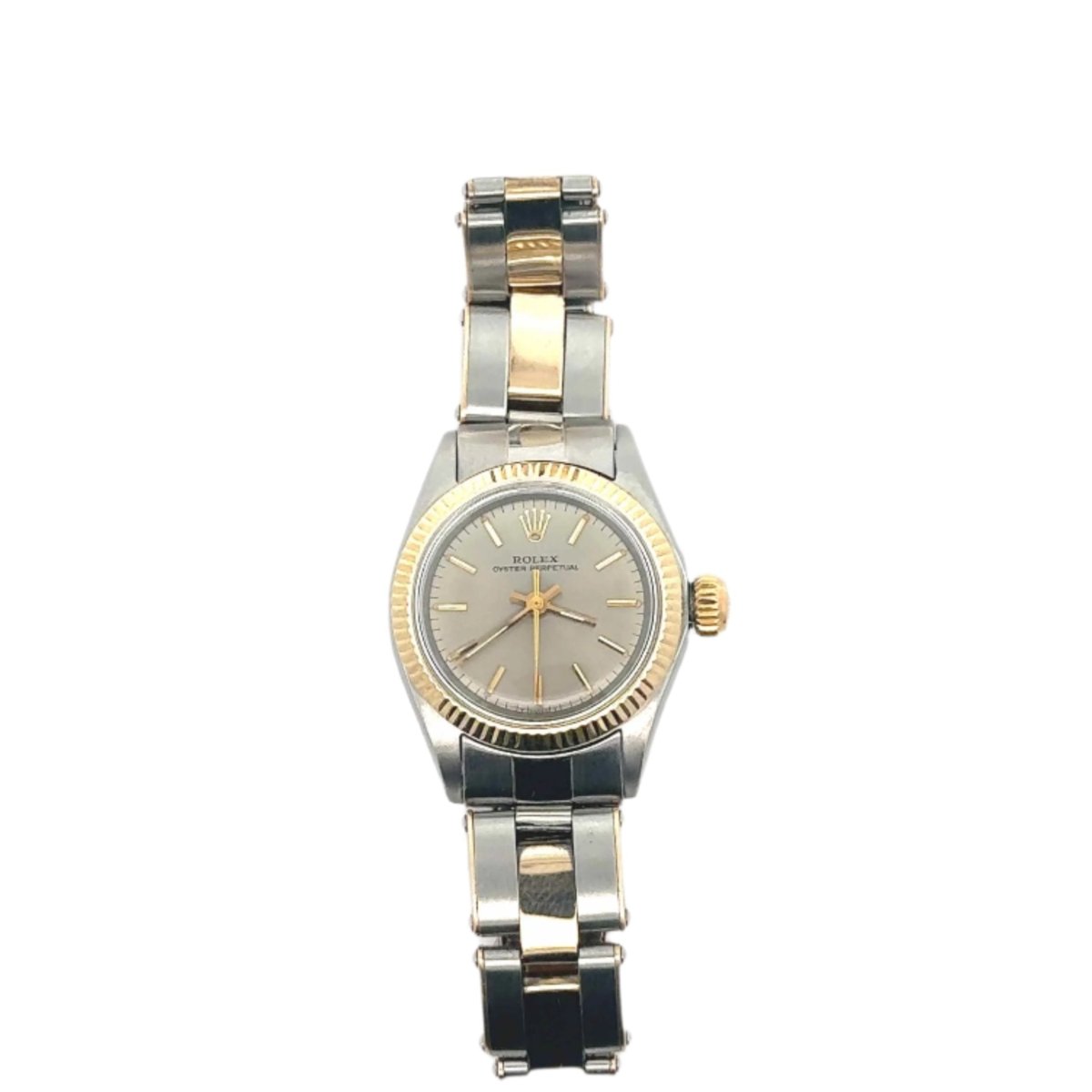 Montre ROLEX "Oyster Perpetual 1969" en or et acier - Castafiore