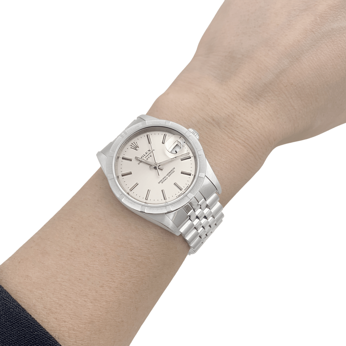 Montre Rolex "Oyster Perpetual Date" en acier - Castafiore