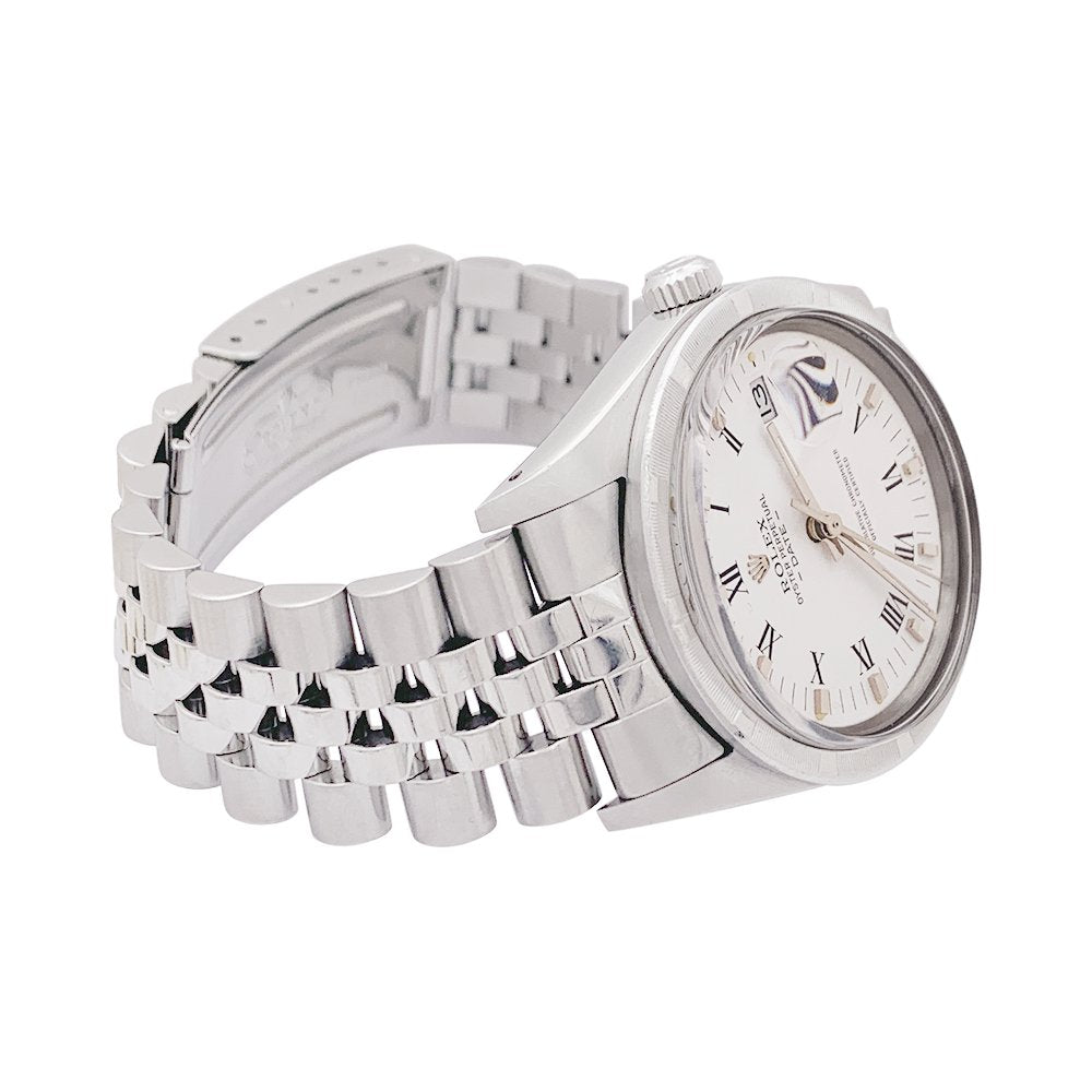 Montre ROLEX "Oyster Perpetual Date" en acier - Castafiore