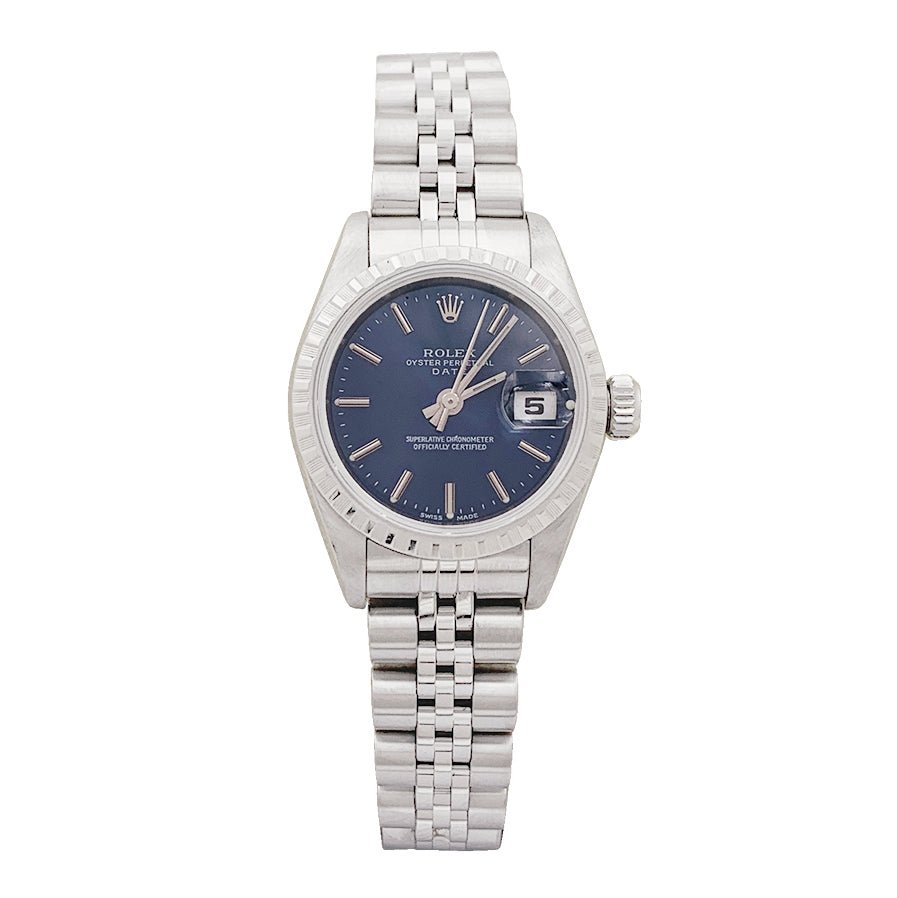 Montre ROLEX "Oyster Perpetual Date" en acier - Castafiore