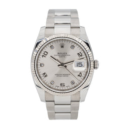 Montre ROLEX "Oyster Perpetual Date" en Acier Diamant - Castafiore