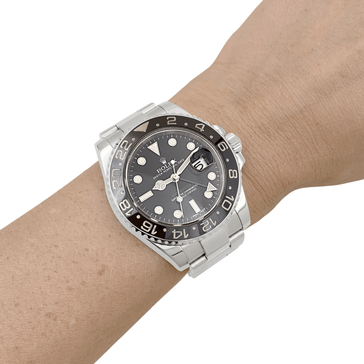 Montre ROLEX "Oyster Perpetual Date" en acier et céramique - Castafiore