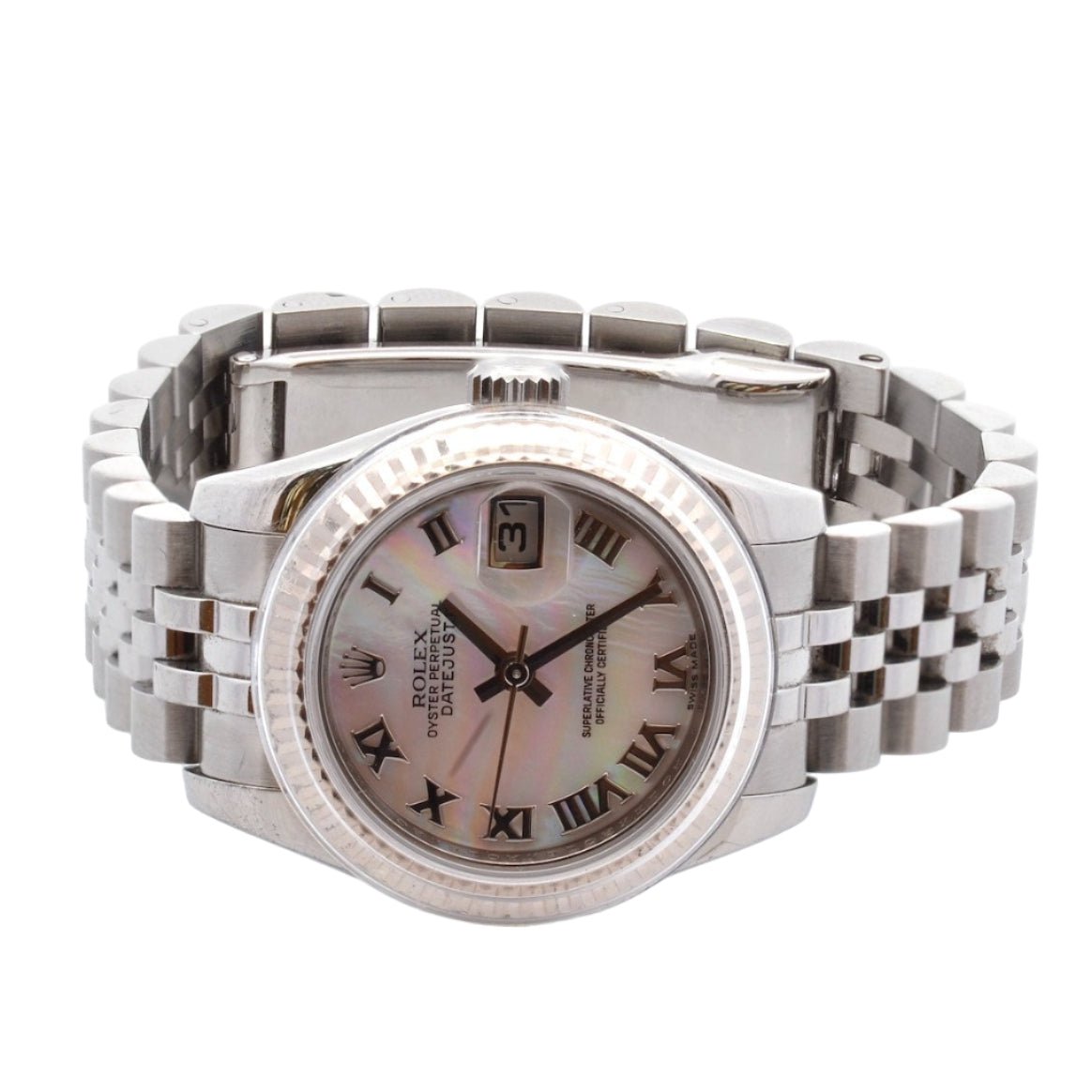 Montre ROLEX "Oyster Perpetual DateJust" en acier - Castafiore
