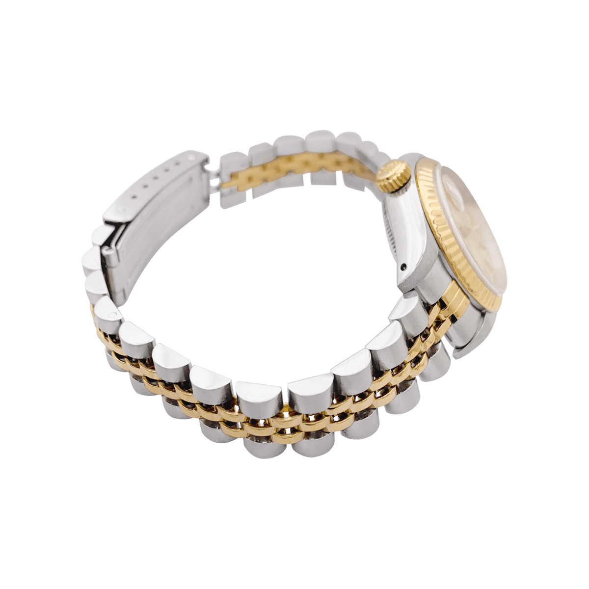 Montre ROLEX "Oyster Perpetual Datejust" en or jaune et acier - Castafiore