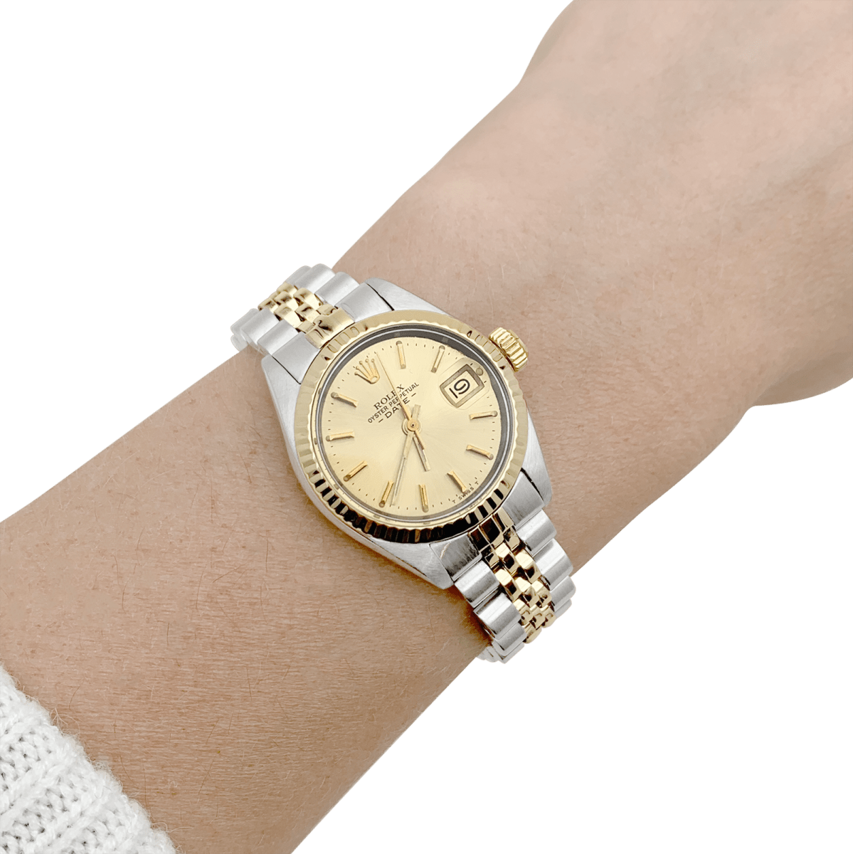 Montre Rolex "Oyster Perpetual Datejust" en or jaune et acier - Castafiore