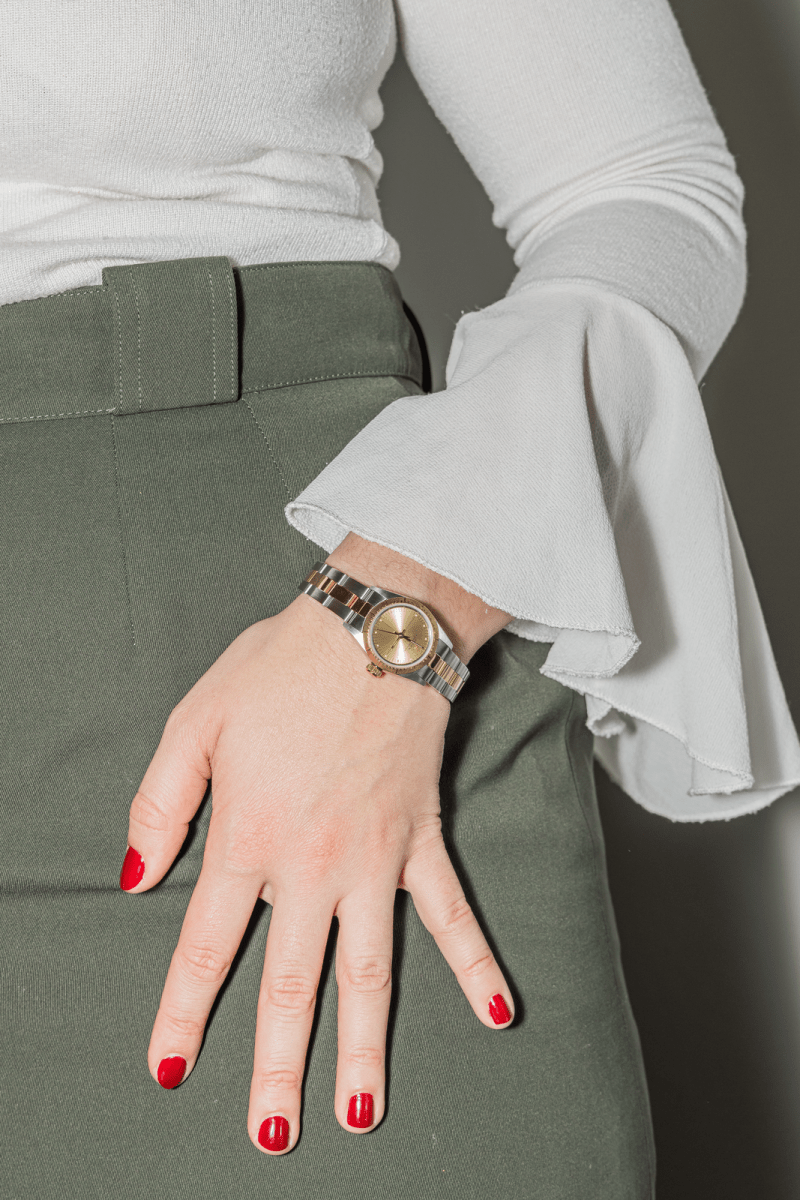 Montre ROLEX Oyster perpetual en acier - Castafiore