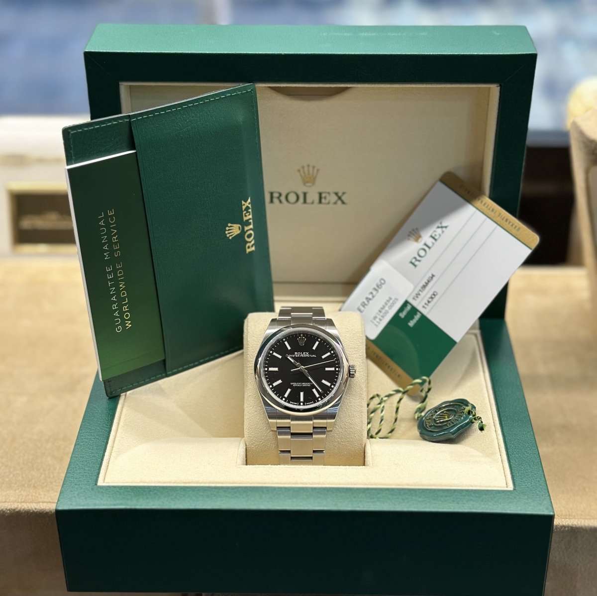 Montre ROLEX "Oyster Perpetual" en acier - Castafiore