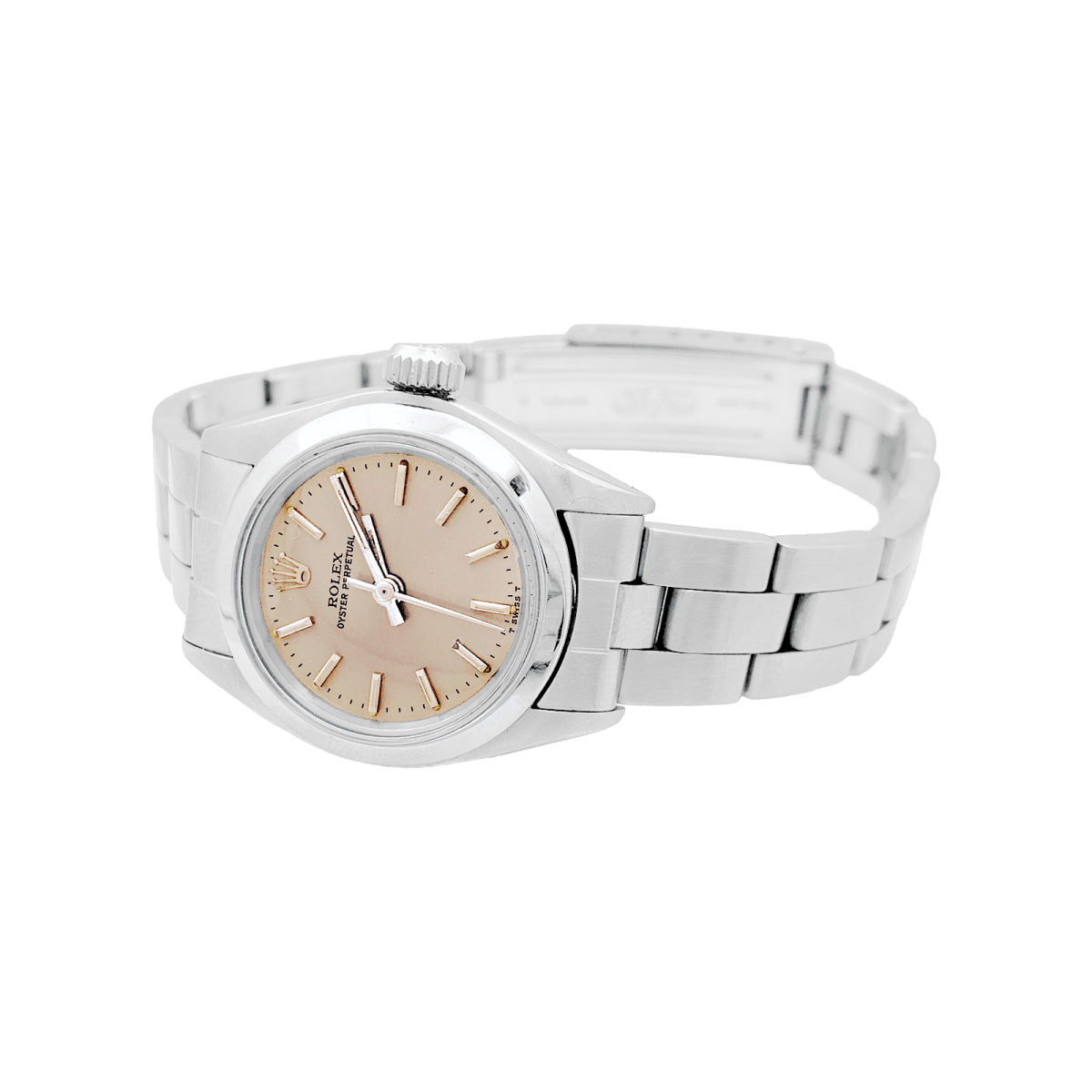 Montre ROLEX "Oyster Perpetual" en acier et argent - Castafiore