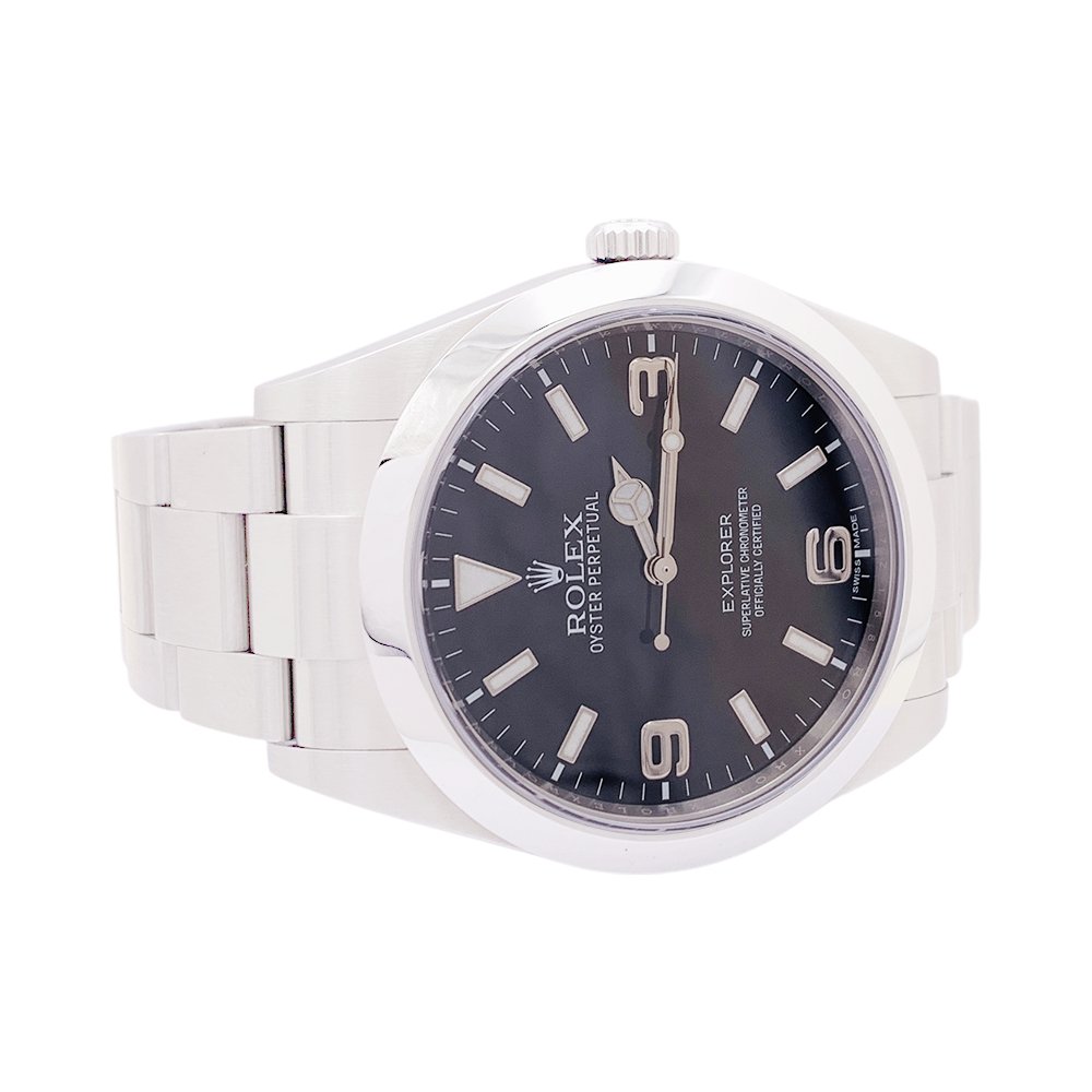 Montre ROLEX "Oyster Perpetual Explorer" en acier - Castafiore