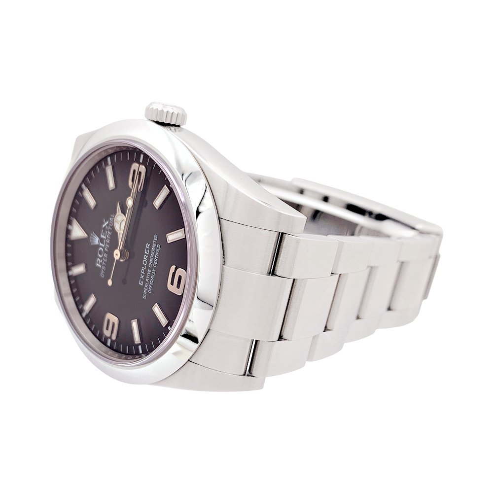 Montre ROLEX "Oyster Perpetual Explorer" en acier - Castafiore