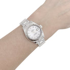 Montre ROLEX "Oyster Perpetual - Lady Datejust" en acier et diamants - Castafiore