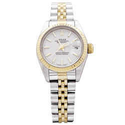Montre ROLEX "Oyster Perpetual Lady DateJust" en or jaune et acier - Castafiore