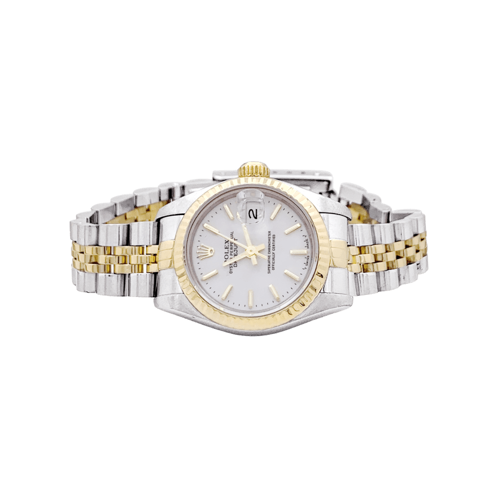 Montre ROLEX "Oyster Perpetual Lady DateJust" en or jaune et acier - Castafiore