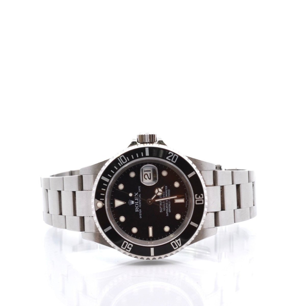 Montre ROLEX "Oyster Perpetual Submariner" en acier, saphir et mécanique - Castafiore