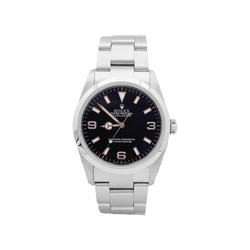 Montre ROLEX "Oyster Perpetutal Explorer" en acier - Castafiore