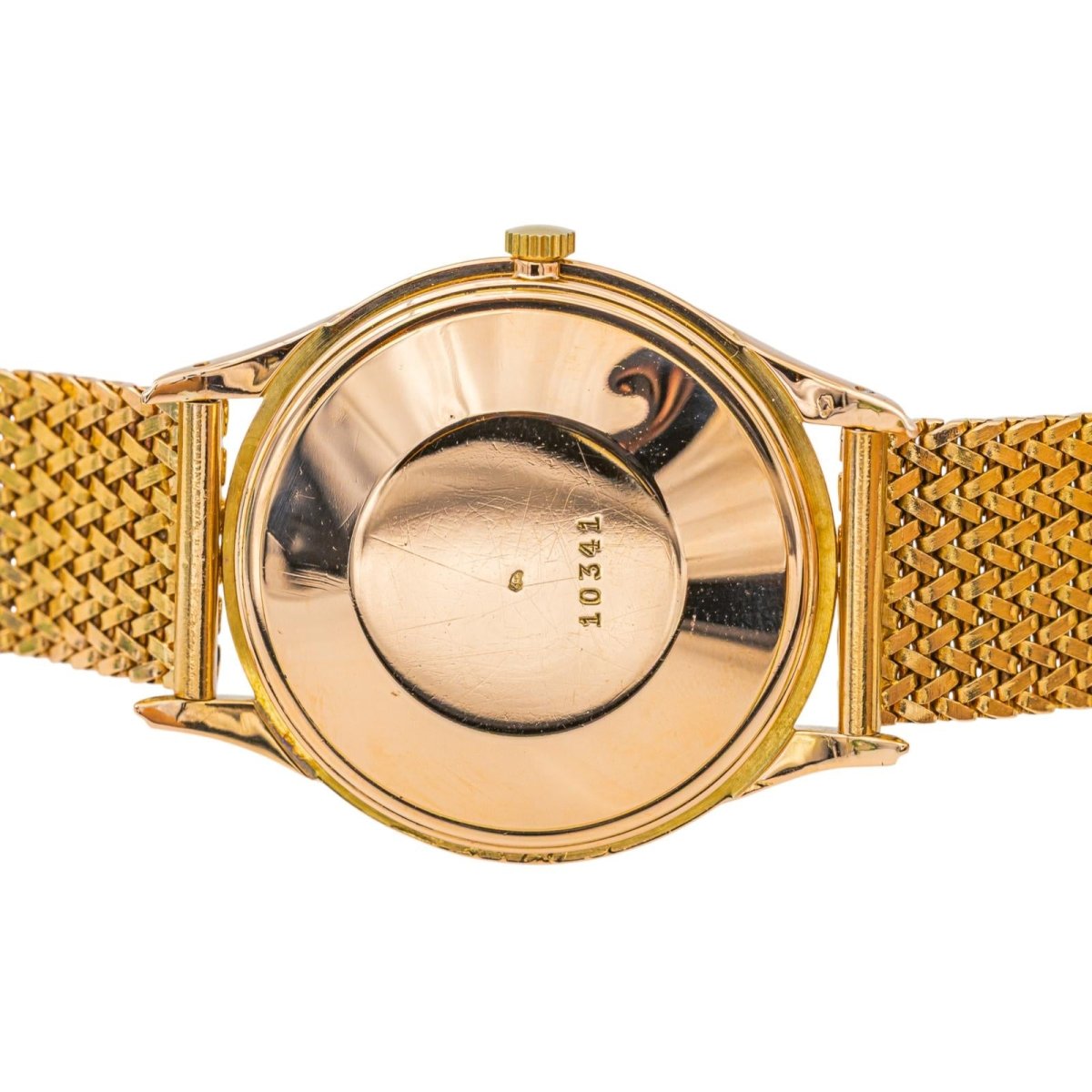 Montre ROLEX "Oyster Precision" en or jaune et saphir - Castafiore