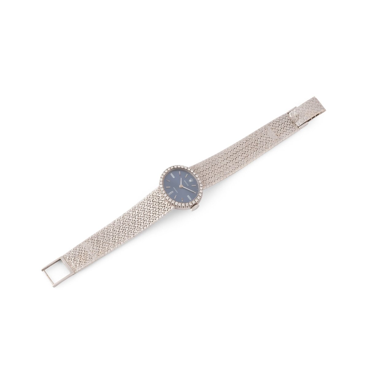 Montre ROLEX "Précision" en or blanc et diamants - Castafiore