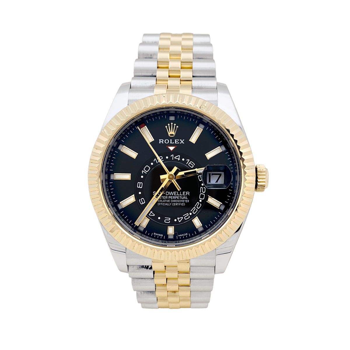 Montre Rolex Sky Dweller en acier et or jaune - Castafiore