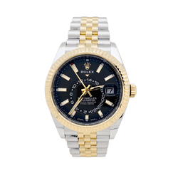 Montre Rolex Sky Dweller en acier et or jaune - Castafiore