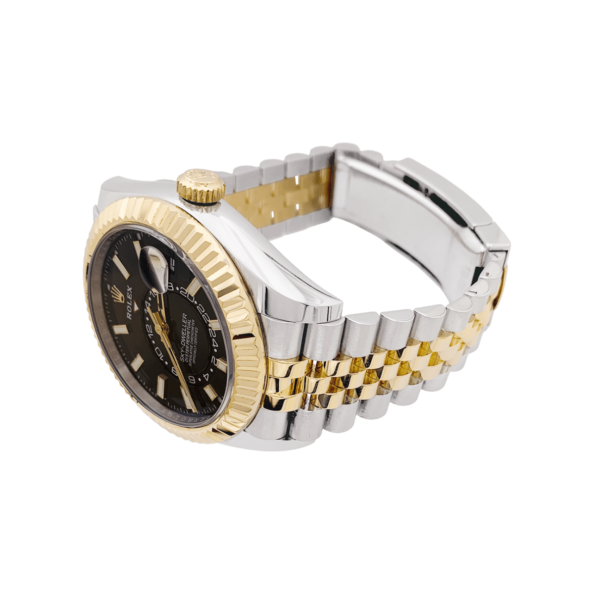 Montre Rolex Sky Dweller en acier et or jaune - Castafiore
