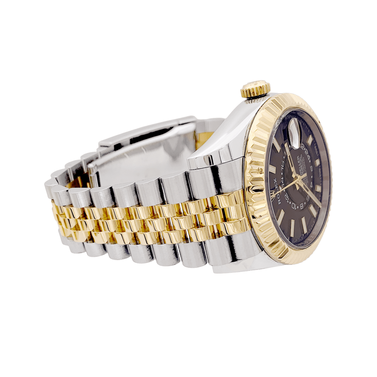Montre Rolex Sky Dweller en acier et or jaune - Castafiore