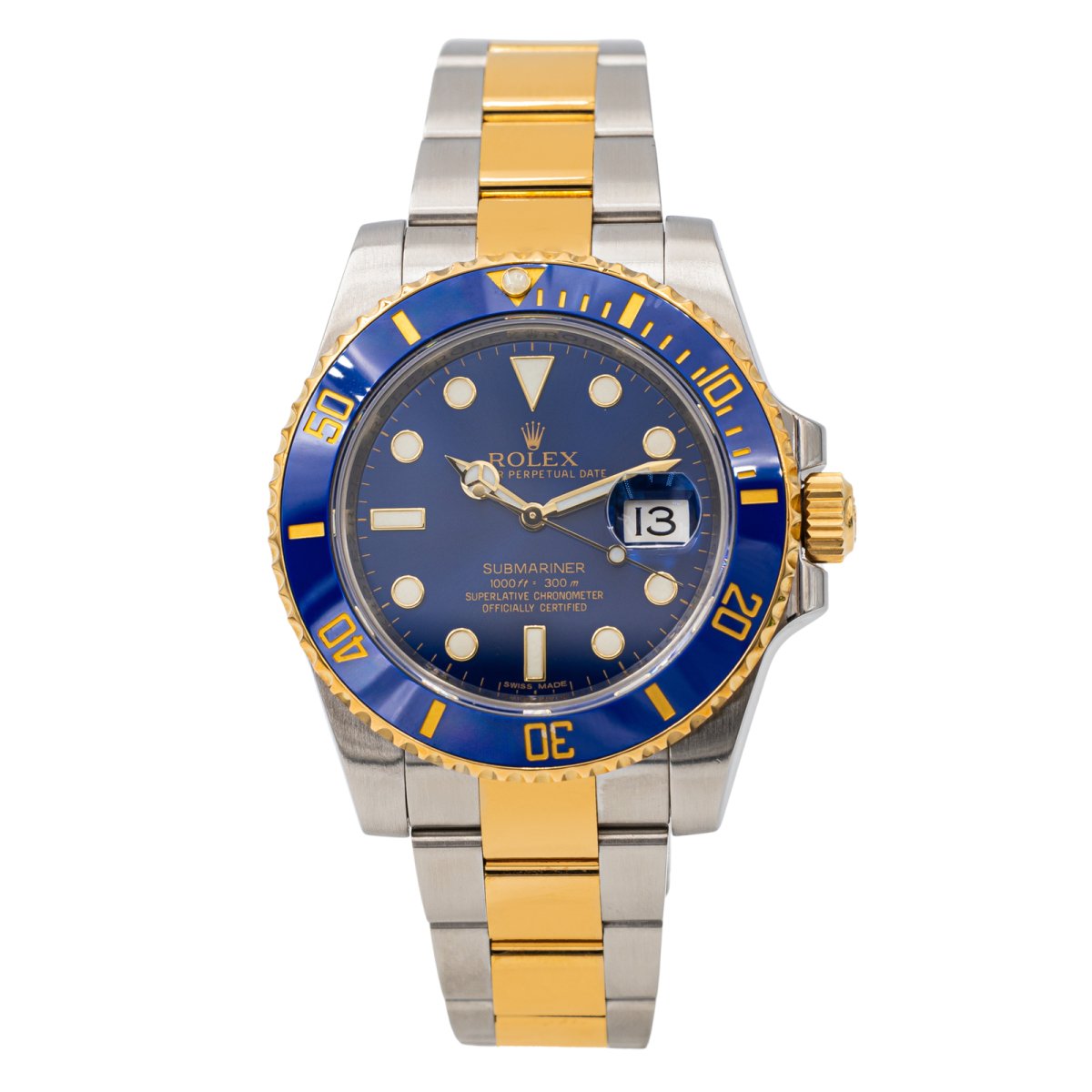 Montre ROLEX "Submariner" en or jaune et acier - Castafiore