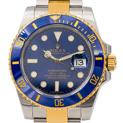 Montre ROLEX "Submariner" en or jaune et acier - Castafiore
