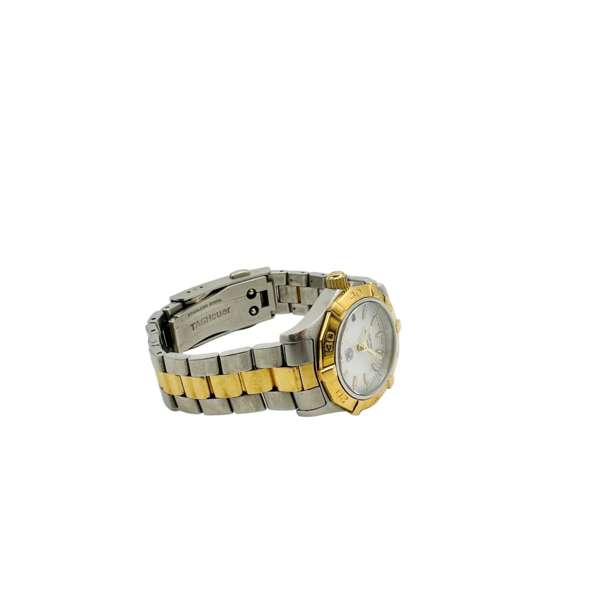 Montre TAG HEUER Aquaracer Dame en acier plaqué or jaune - Castafiore
