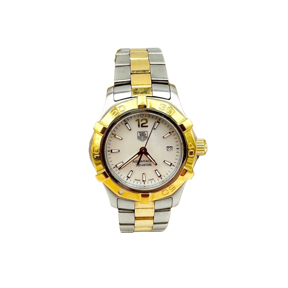 Montre TAG HEUER Aquaracer Dame en acier plaqué or jaune - Castafiore