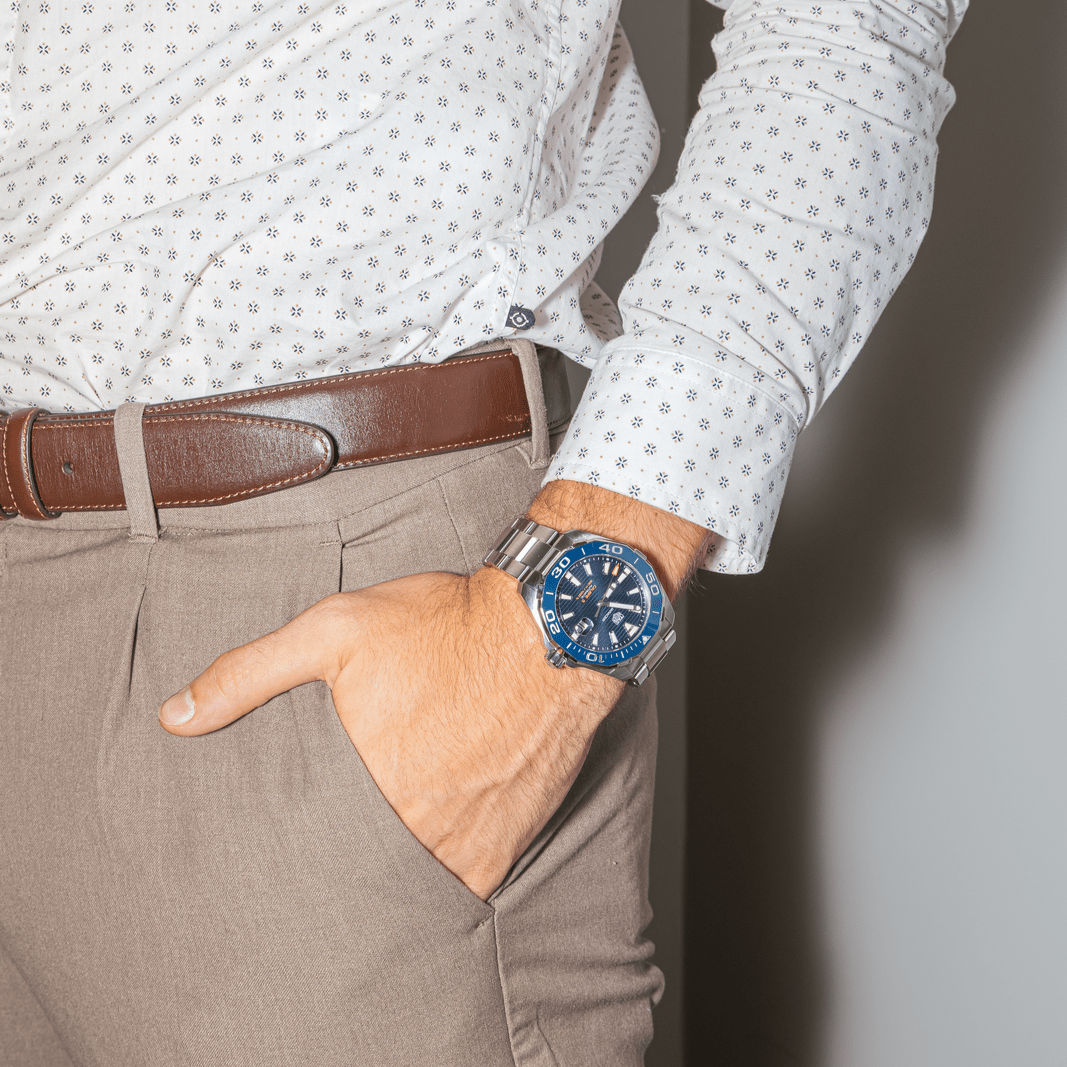 Montre TAG HEUER "Aquaracer" en acier et mécanique - Castafiore