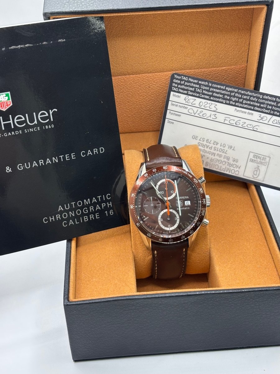 Montre TAG HEUER Carrera calibre 16 en acier et saphir - Castafiore