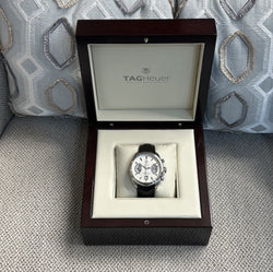 Montre TAG Heuer Grand Carrera en acier – 43 mm – Ref. CAV511B – Vers 2010 – Avec boîte d’origine - Castafiore