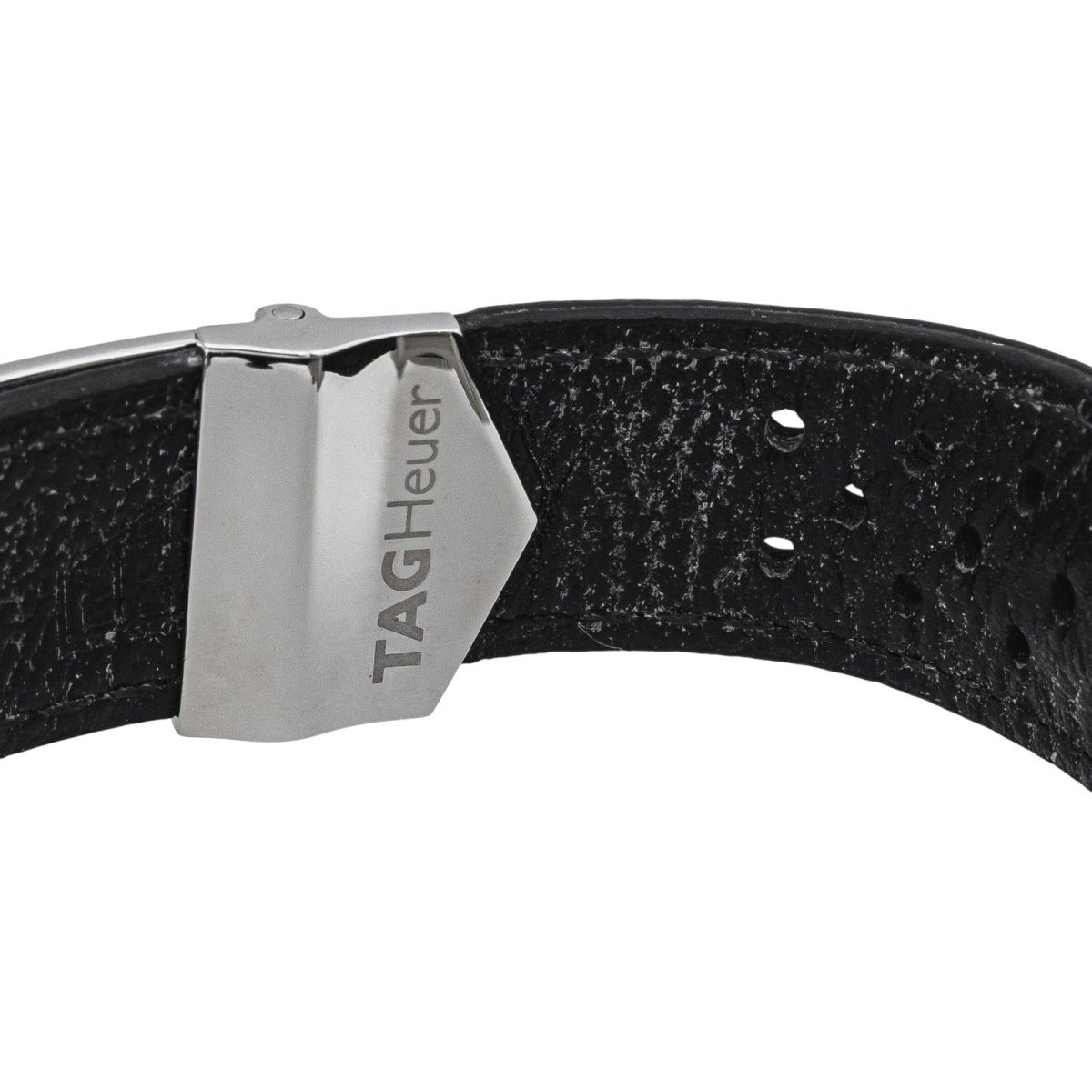 Montre TAG HUEUR "Monaco" en acier et cuir - Castafiore