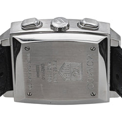 Montre TAG HUEUR "Monaco" en acier et cuir - Castafiore