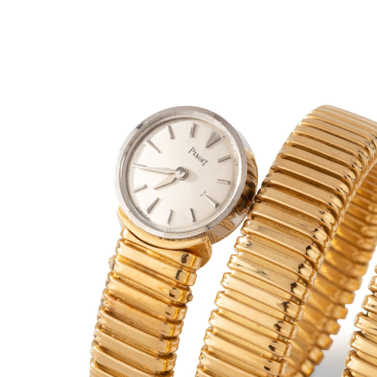 Montre Tubogas PIAGET en or jaune et or blanc - Castafiore