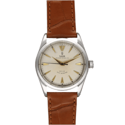 Montre TUDOR "Oyster Prince" en acier et cuir - Castafiore