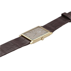 Montre Universal Geneve rectangulaire Extraplate Homme en Or Jaune 18k vers 1975. Mécanique. ref 142200 - Castafiore