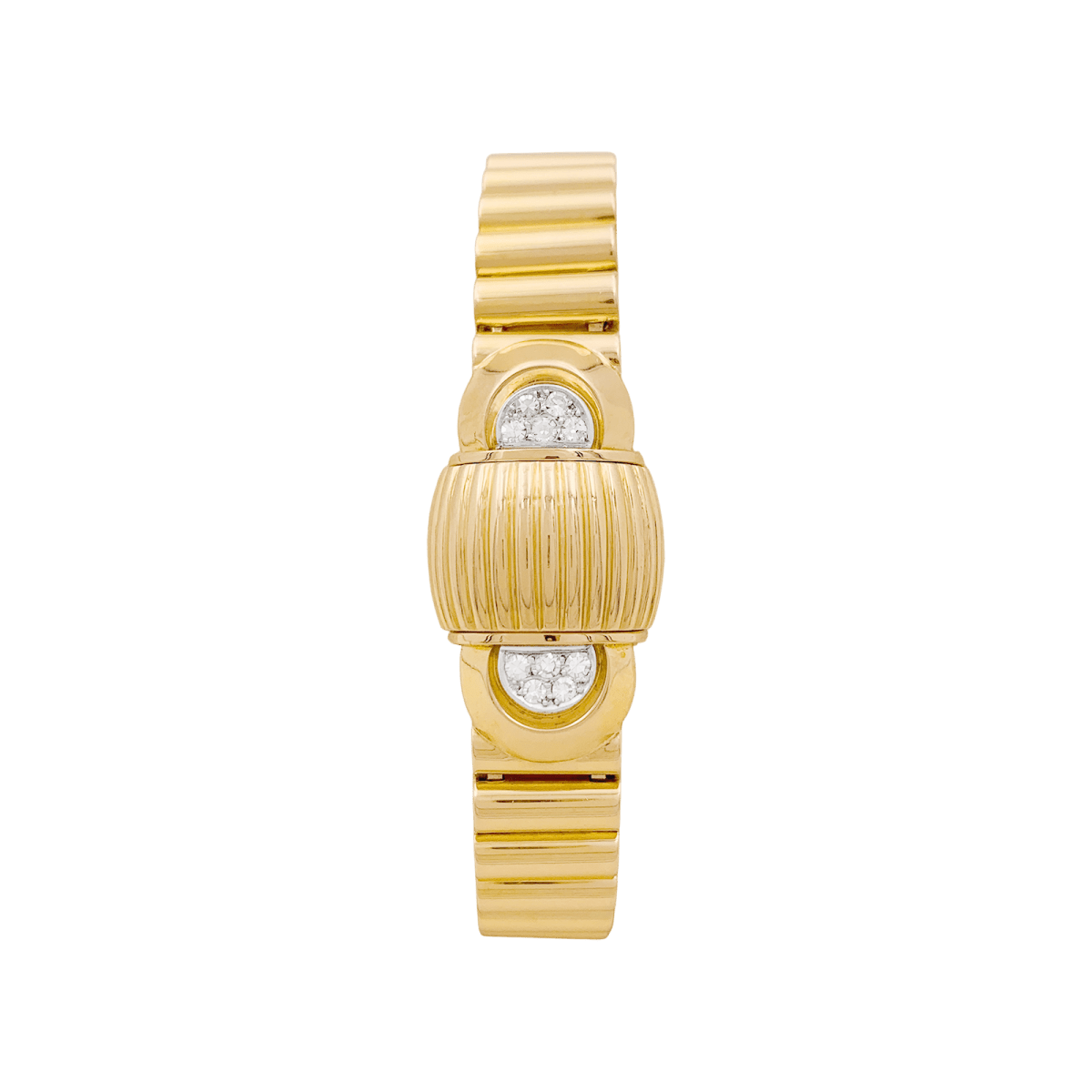 Montre UTI en or jaune, or blanc et diamants - Castafiore