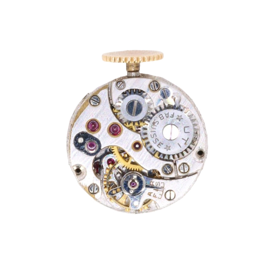 Montre UTI Secret tubogas en or jaune diamants rubis - Castafiore