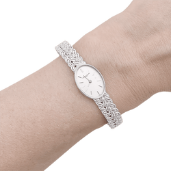 Montre VACHERON CONSTANTIN en or blanc, mécanique et argent - Castafiore