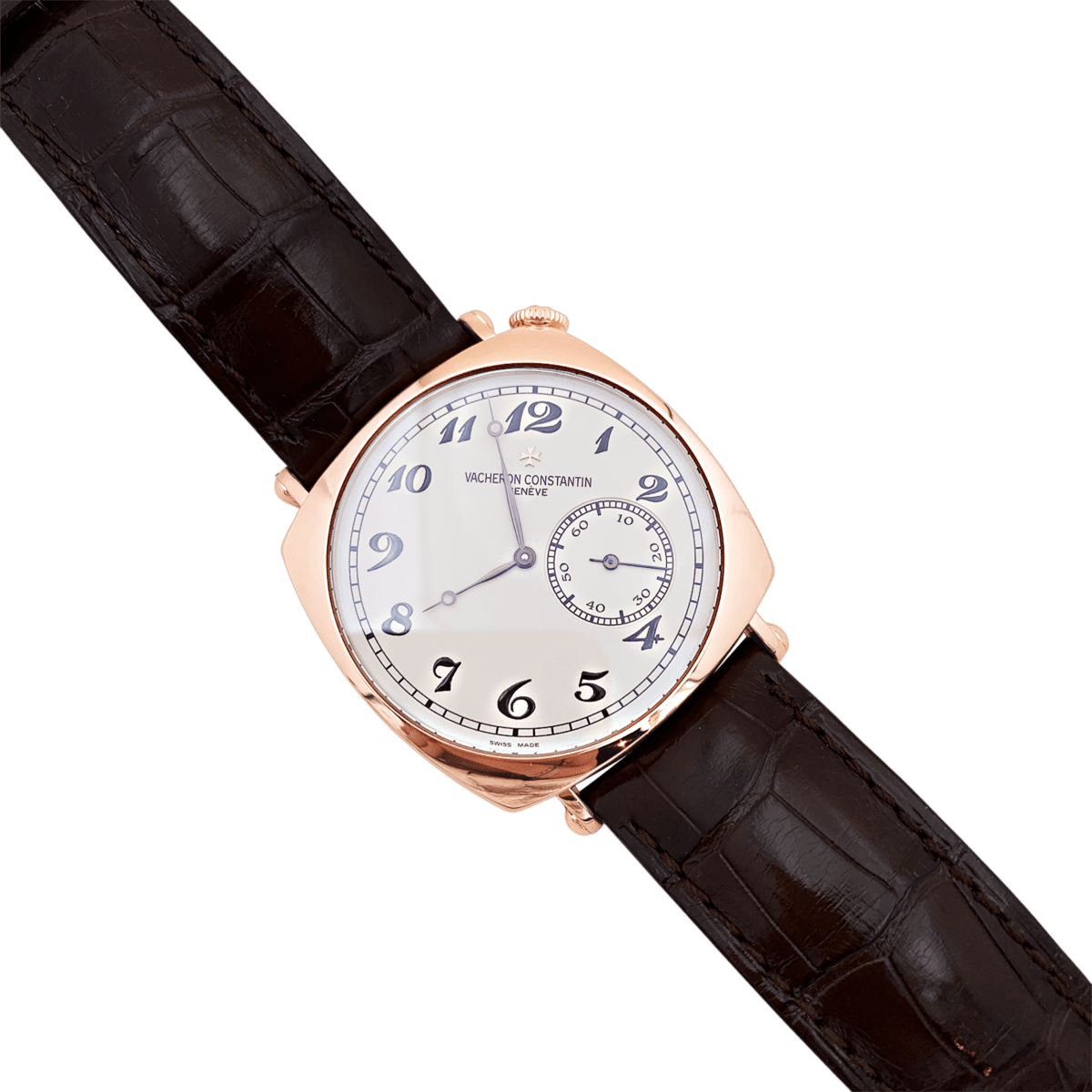 Montre VACHERON CONSTANTIN "Historiques : American 1921" en or rose et cuir - Castafiore