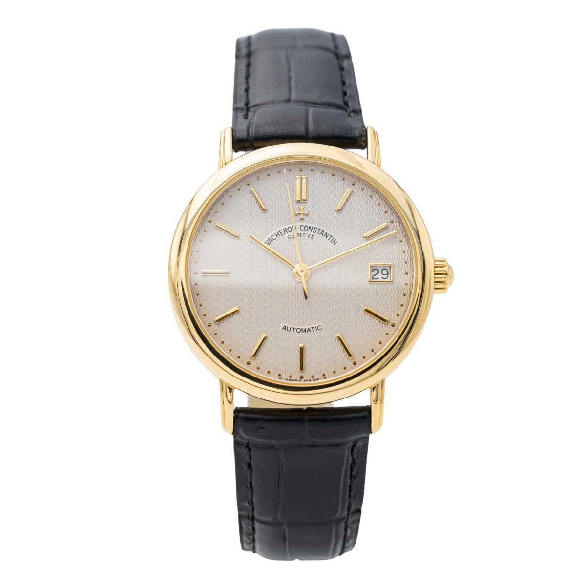 Montre VACHERON CONSTANTIN "L'anglaise 05/2024" en or jaune et cuir - Castafiore
