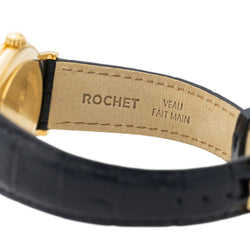 Montre VACHERON CONSTANTIN "L'anglaise 05/2024" en or jaune et cuir - Castafiore